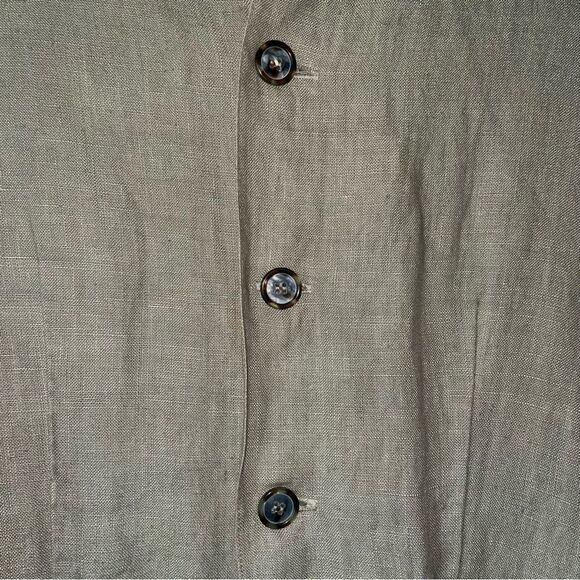 CP Shades Size M Sausalito Irish Linen Jacket Button Up Blazer Lagenlook - Picture 5 of 9
